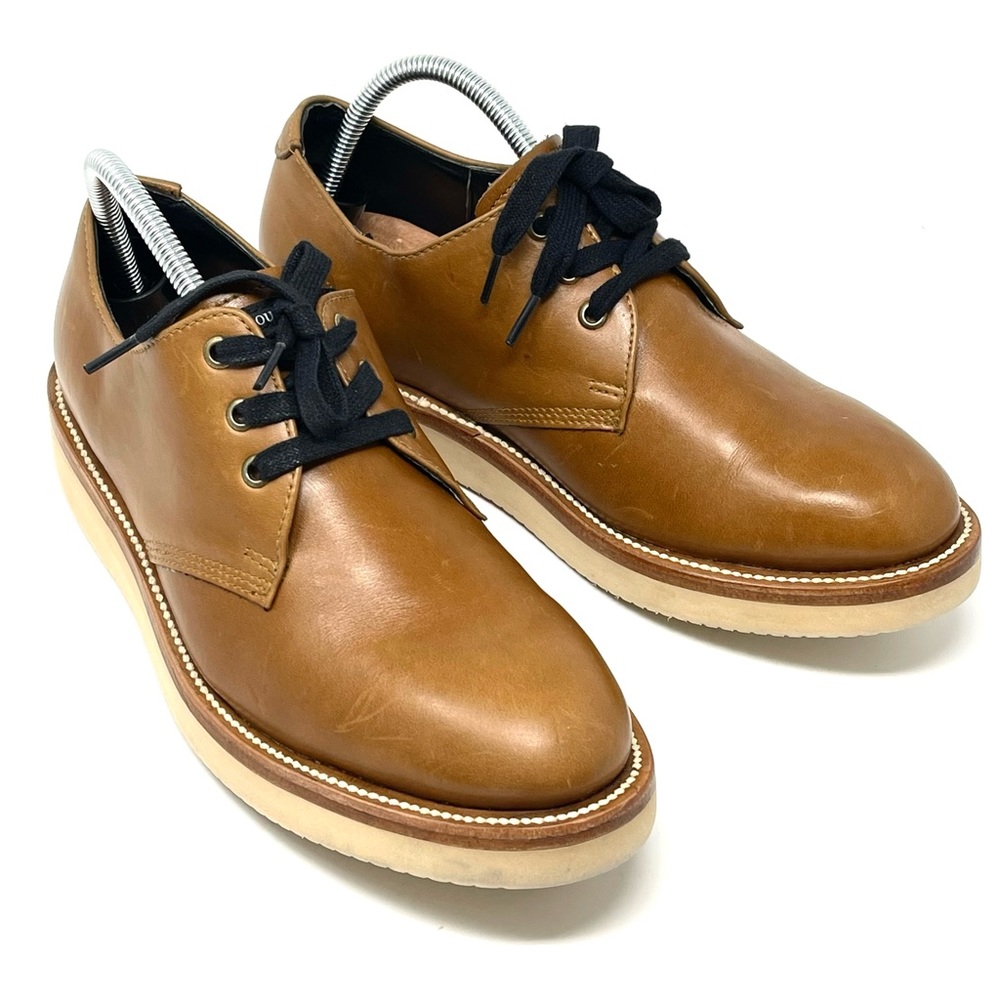 Classic Brown Leather Oxfords
